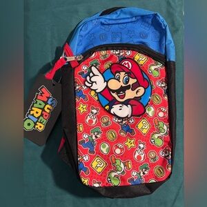 Nintendo Super Mario Kids Crossbody Bag in Red, Blue & Black
